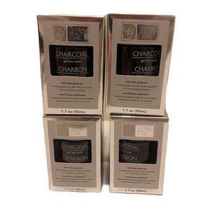 Charcoal Gel Face Mask with Mask Applicator Global Beauty Care 4-Pack of 1.7 oz